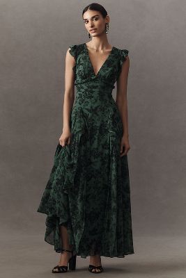 Anthropologie BHLDN Nadya Maxi hot Dress Wed