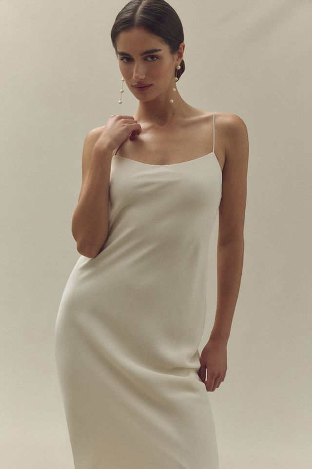 Reformation Suki Sleeveless Scoop-Neck Ruffle-Hem Midi Dress #2