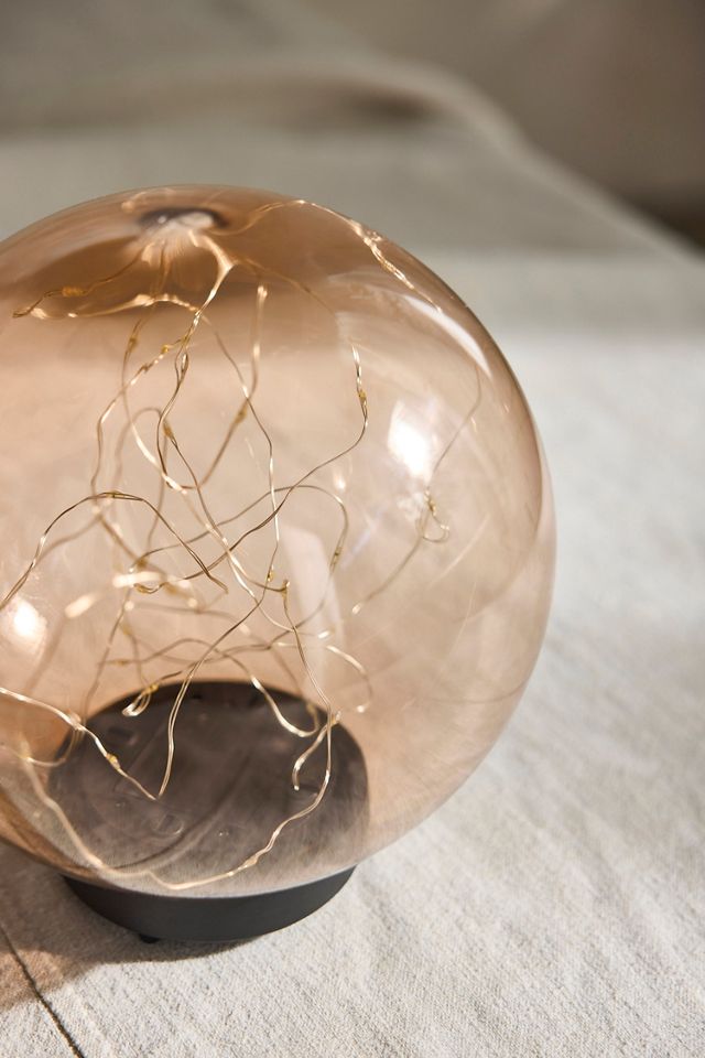 Amber Globe Solar Stake Light #3