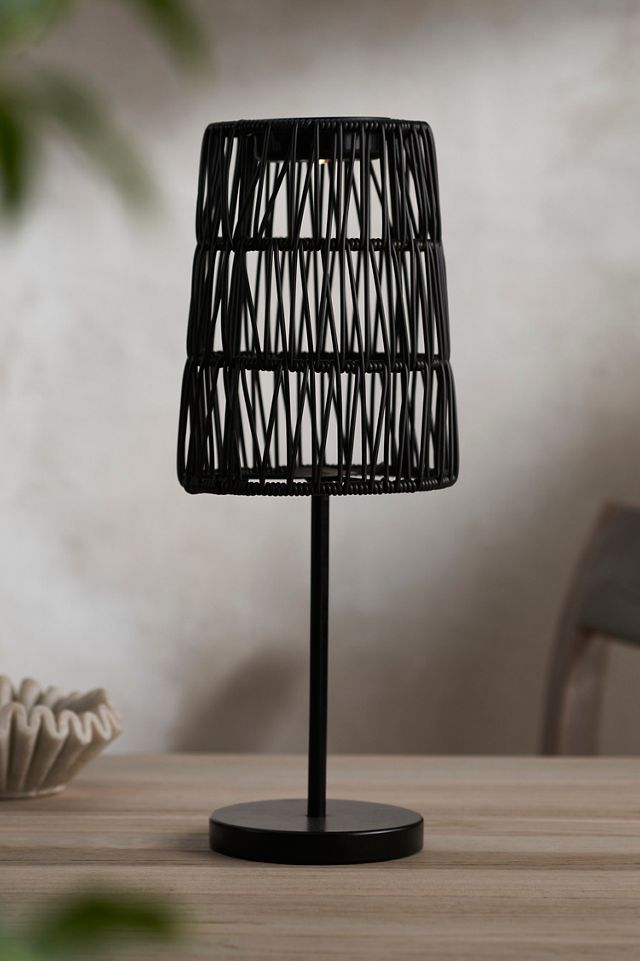 Solar Woven Shade Table Lamp #2