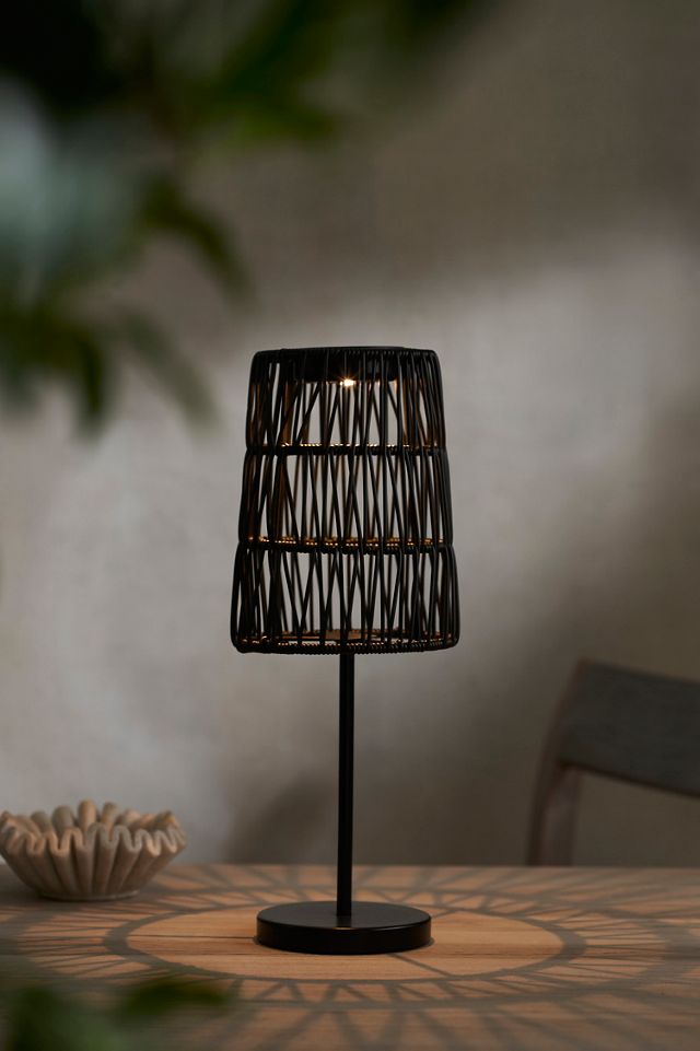 Solar Woven Shade Table Lamp #1