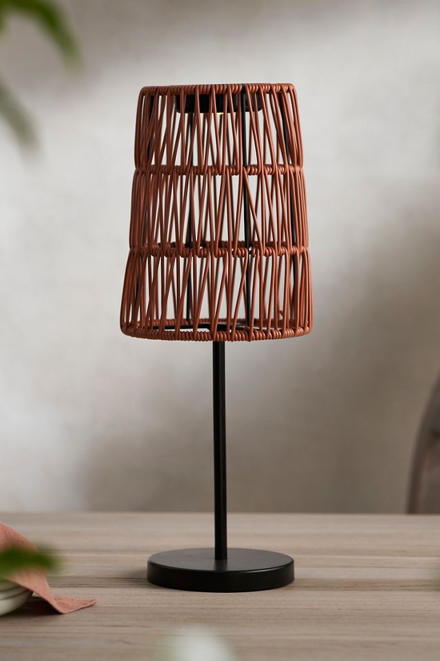 Solar Woven Shade Table Lamp #2