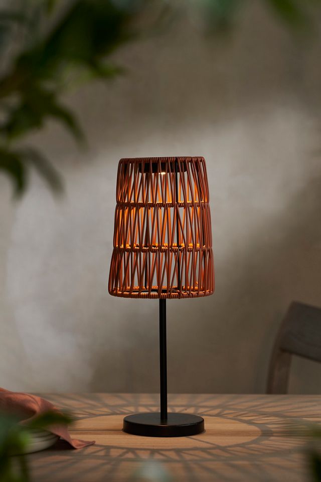 Solar Woven Shade Table Lamp #1