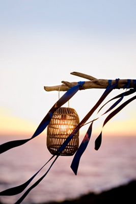 Woven Solar Hanging Lantern