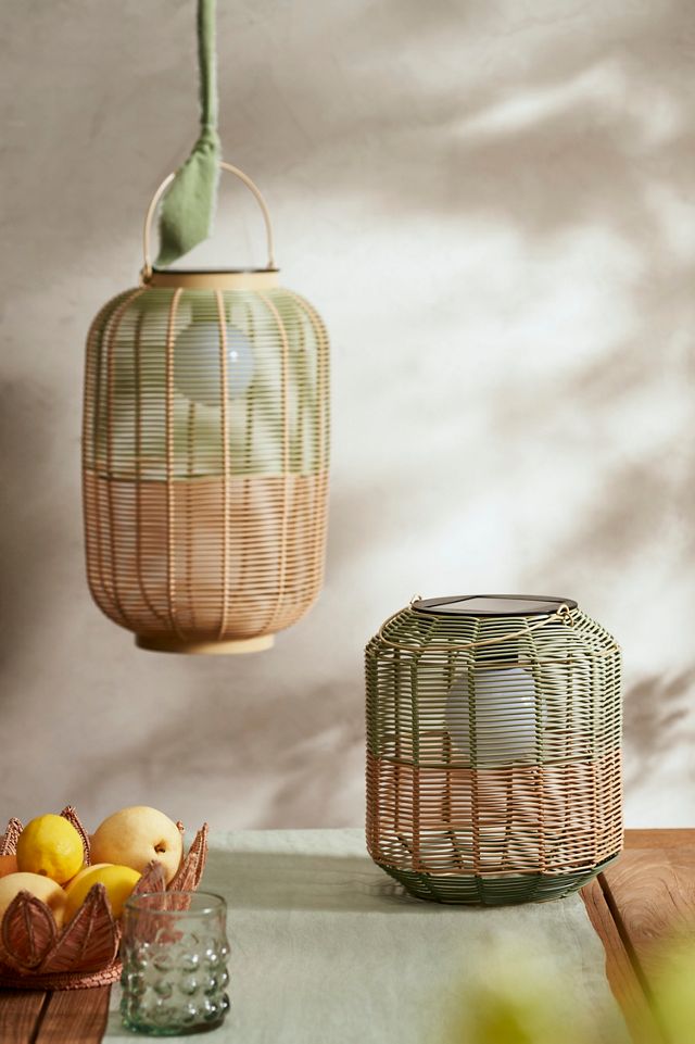 Two-Tone Rope Solar Lantern #1