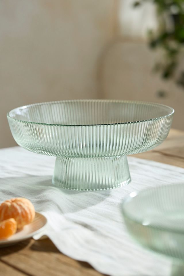 Glass Pedestal Serving Bowl #3
