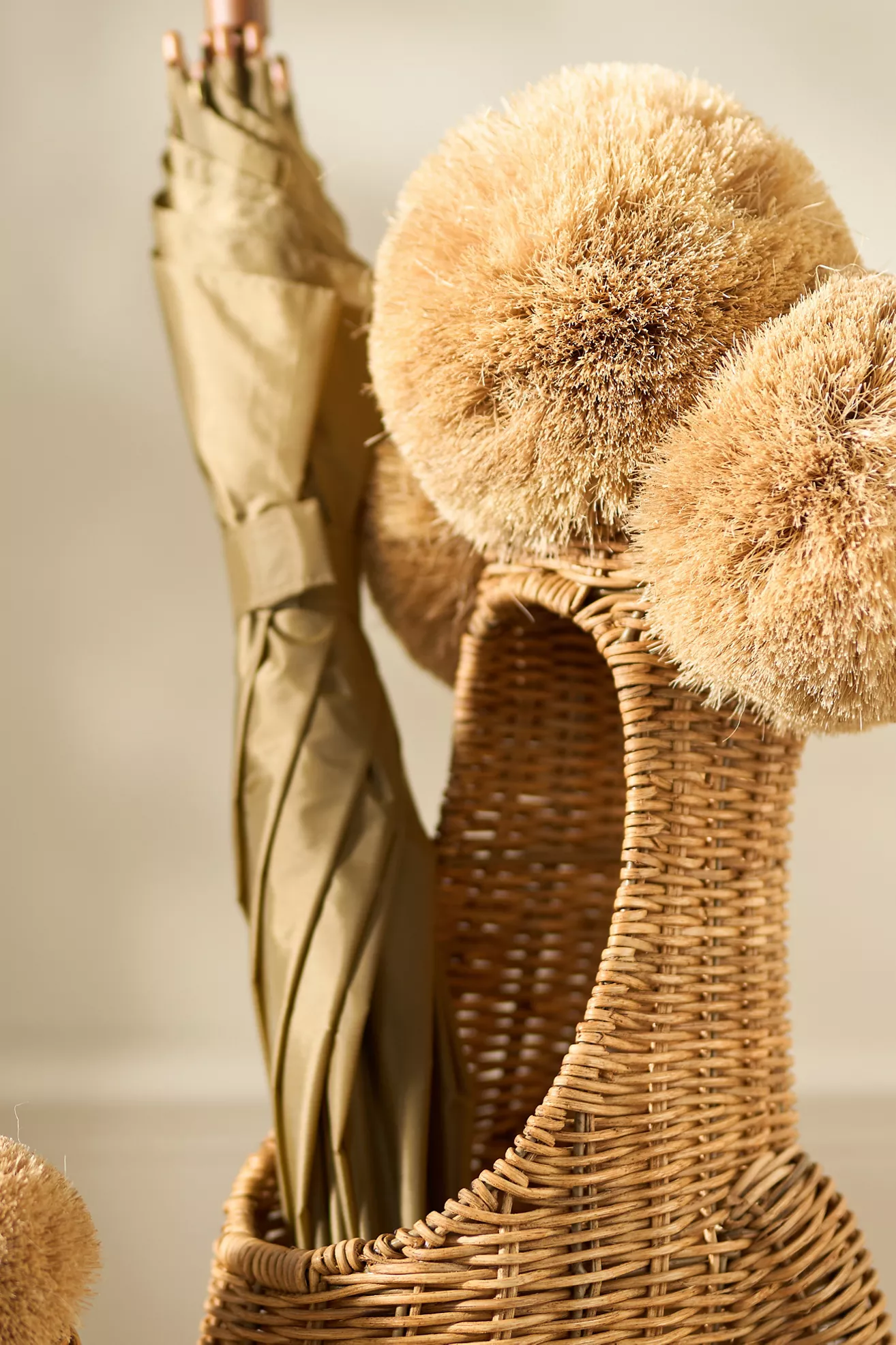 Poodle Dog Woven Wicker Basket - thumbnail 4