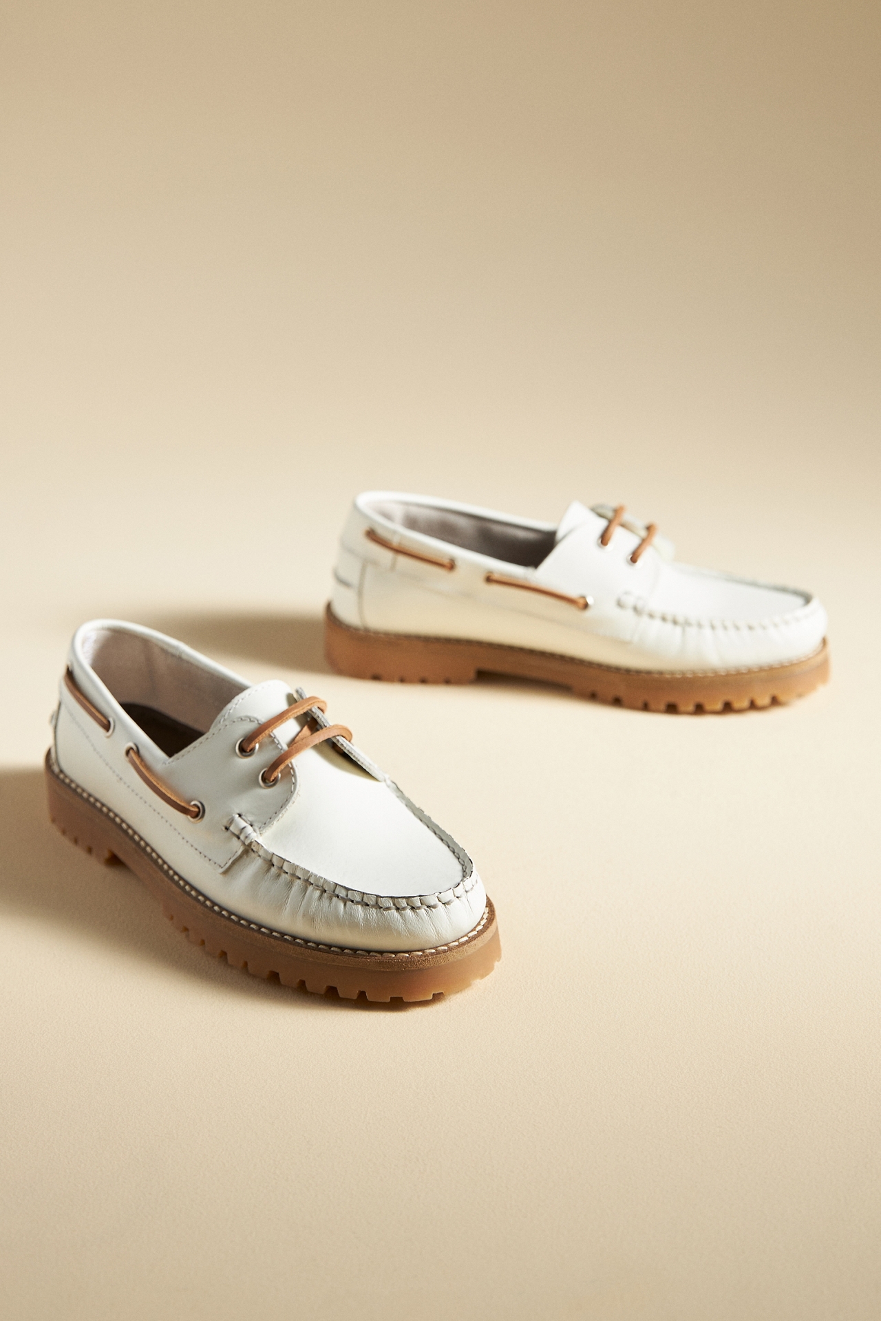By Anthropologie Lug Boat Loafers