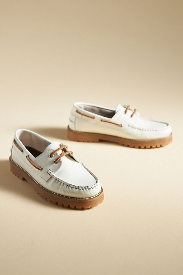 By Anthropologie Lug Boat Loafers #1