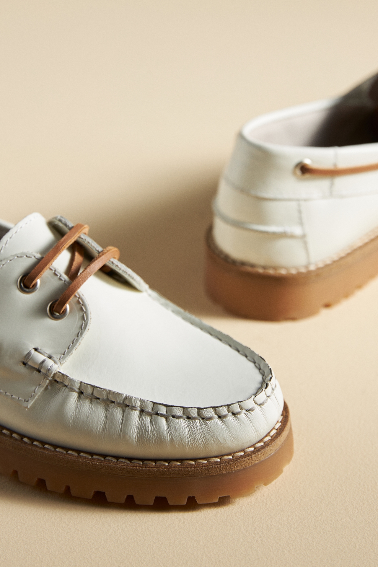 By Anthropologie Lug Boat Loafers