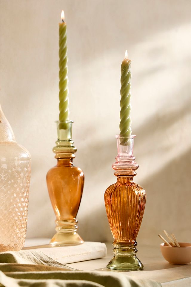 Pressed Glass Taper Holder #1