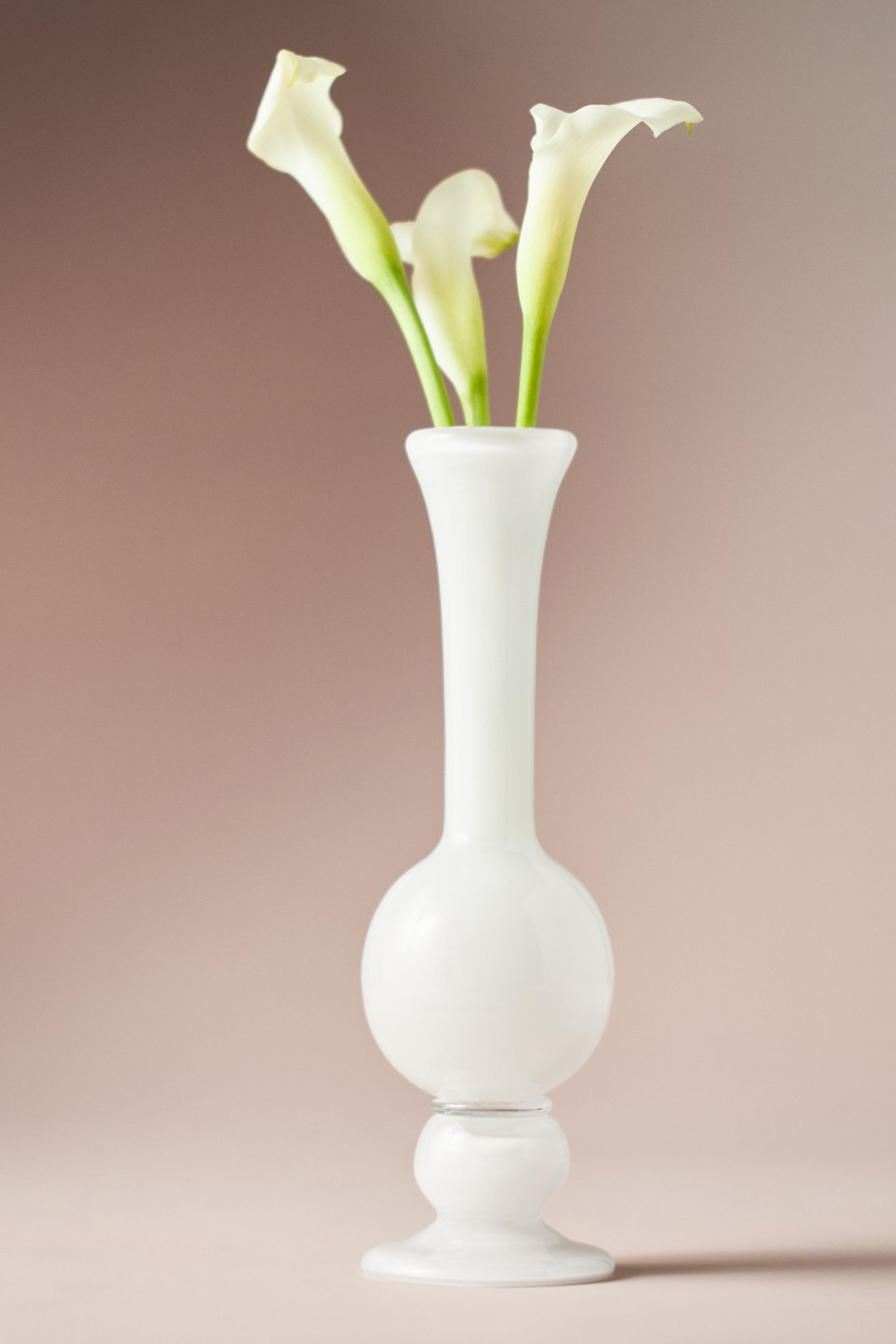 Bristol Glass Bud Vase - White, Standard, Assorted