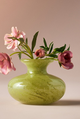 Anthropologie Bristol Soda Glass Bud Vase
