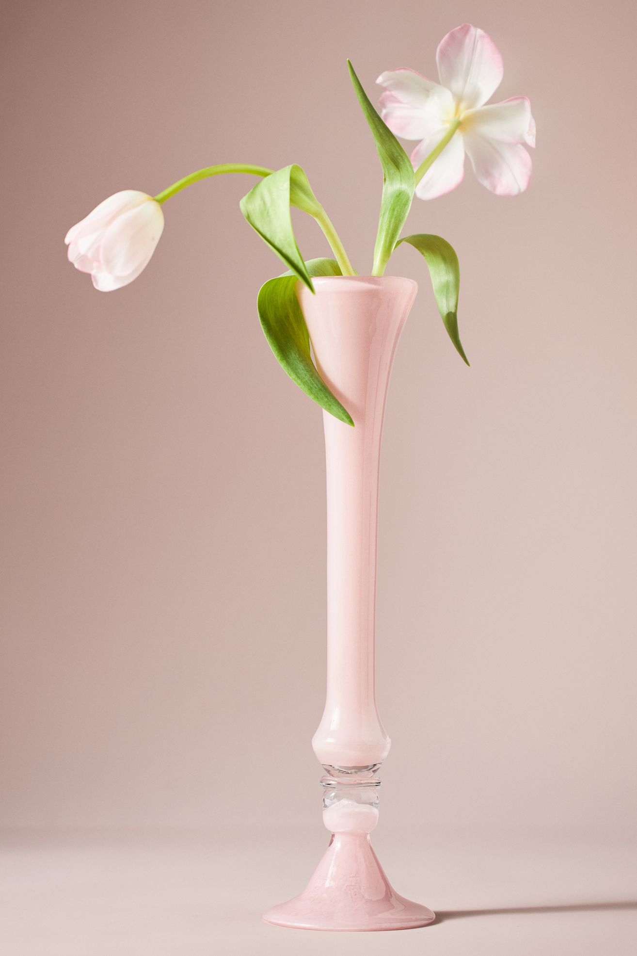 Bristol Glass Bud Vase - Petal Pink, Standard, Assorted