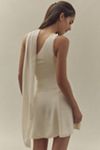 navy blue dress for baby girl Reformation Rossi Asymmetric Back-Sash Mini Dress