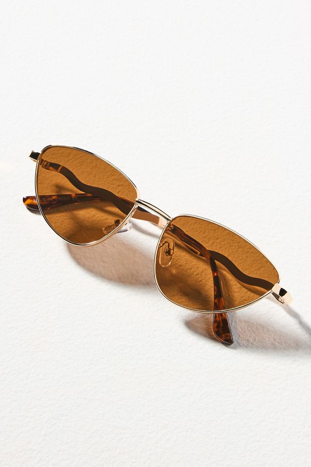 I-SEA Wavy Temple Cat-Eye Aviator Sunglasses #2