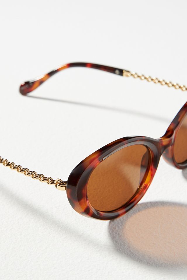 I-SEA Oval Chain Sunglasses #2