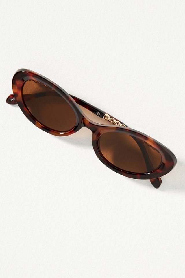 I-SEA Oval Chain Sunglasses #1