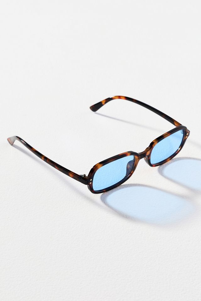 I-SEA Skinny Rectangle Tortoiseshell Sunglasses #1
