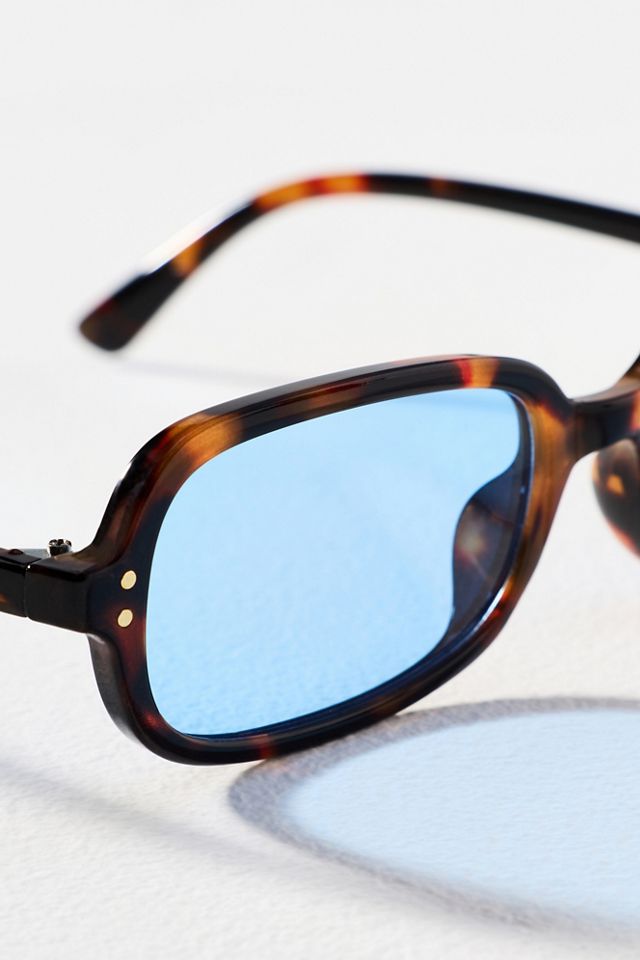I-SEA Skinny Rectangle Tortoiseshell Sunglasses #2
