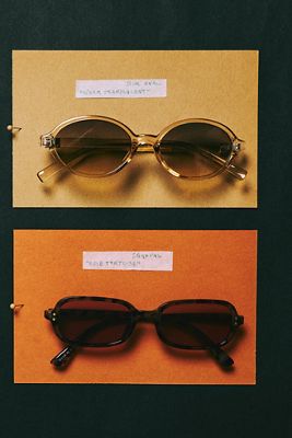 I-SEA Skinny Rectangle Tortoiseshell Sunglasses