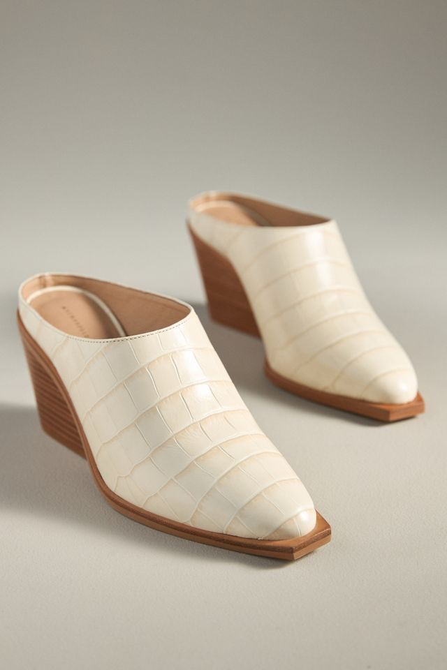 By Anthropologie Western Mule Heels #1