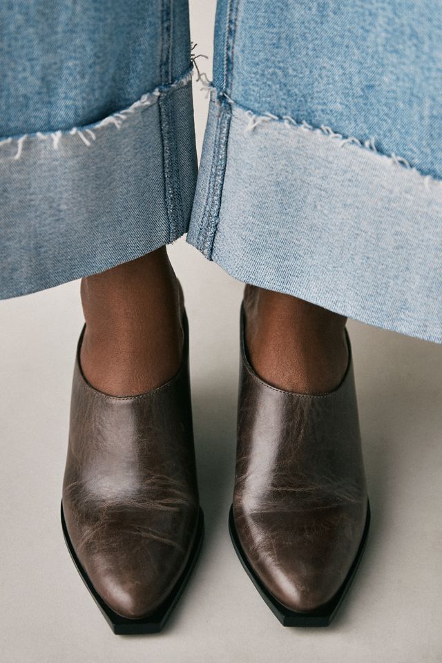 By Anthropologie Western Mule Heels #3
