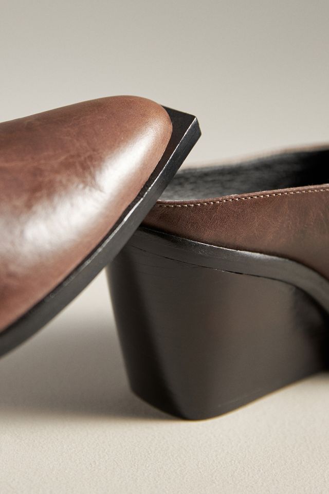 By Anthropologie Western Mule Heels #6