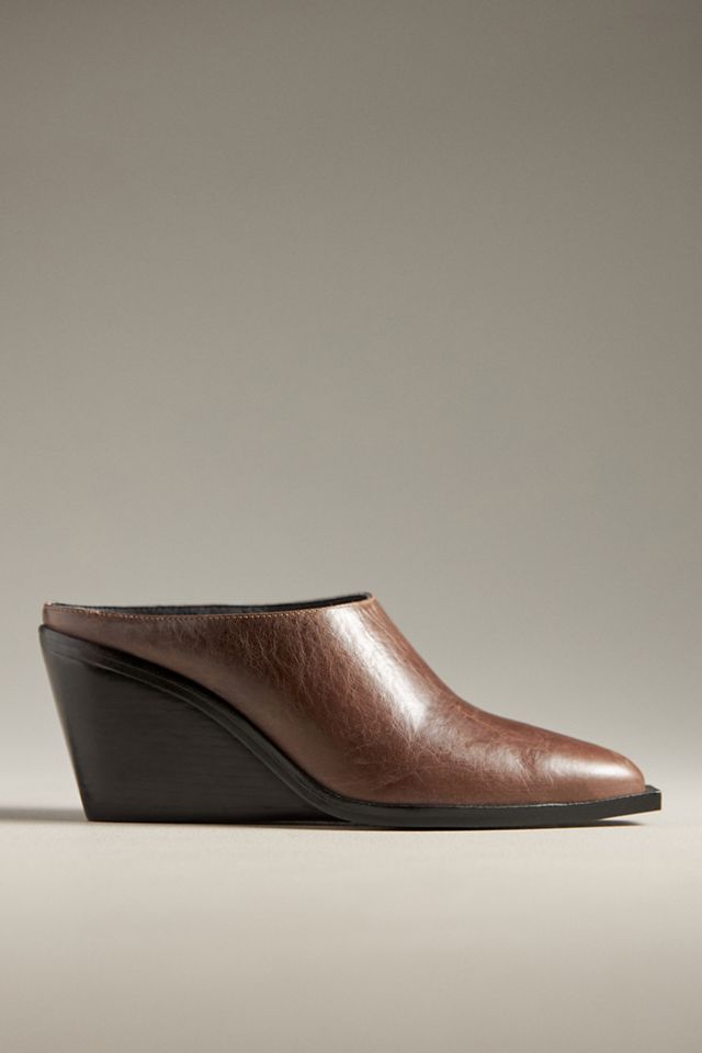 By Anthropologie Western Mule Heels #4