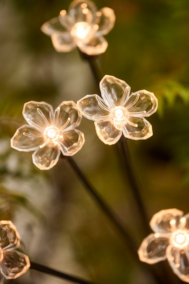 Solar Garden Light Stake, Flowers #1