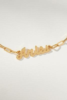 BY ANTHROPOLOGIE GOLD-PLATED ZODIAC NECKLACE 