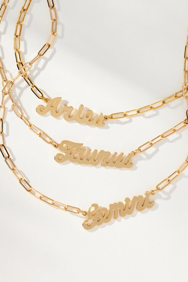 Zodiac Gold Necklace #1