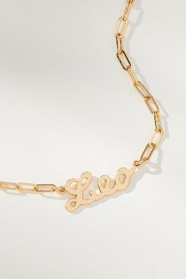 Shop By Anthropologie Gold-plated Zodiac Necklace