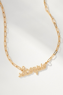 By Anthropologie Zodiac Necklace In Zodiac