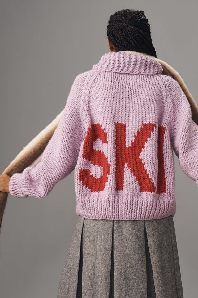 GOGO Sweaters Short Ski Cardigan Sweater #1