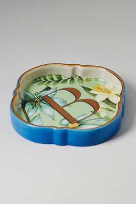Eden Monogram Stoneware Trinket Dish