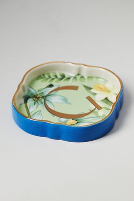 Eden Monogram Stoneware Trinket Dish