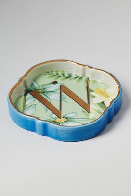 Eden Monogram Stoneware Trinket Dish