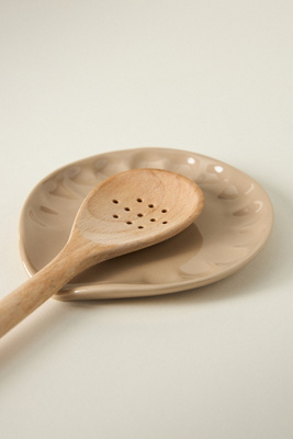 Anthropologie Amelie Latte Portuguese Stoneware Spoon Rest