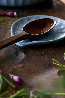 The Latte Stoneware Spoon Rest: Amelie Edition