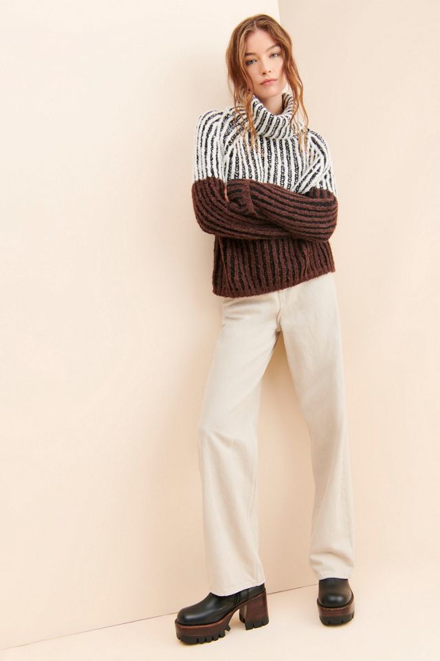 Love Token Colorblock Turtleneck Sweater #3