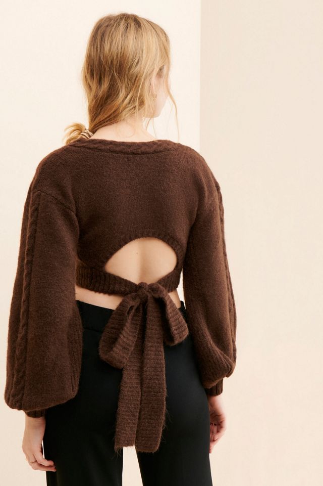 For Love & Lemons Amelia Cropped Sweater #1