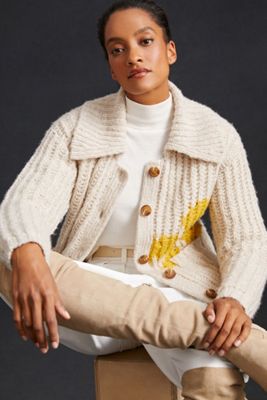 Flower Cardigan Sweater