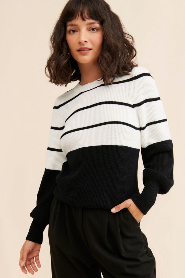 Laundry by Shelli Segal Colorblock Crew Neck Sweater #3