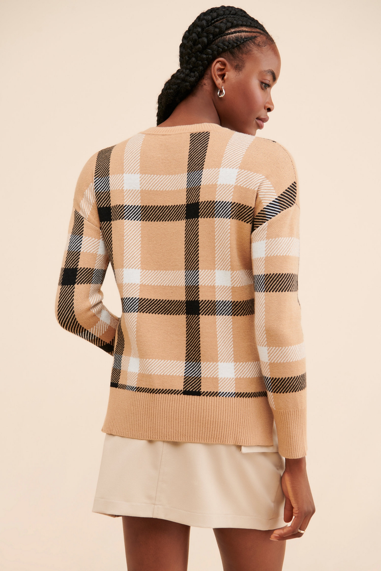 Laundry by Shelli Segal Hi-Low Jacquard Sweater