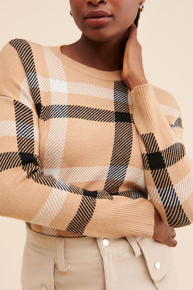 Laundry by Shelli Segal Hi-Low Jacquard Sweater | Anthropologie