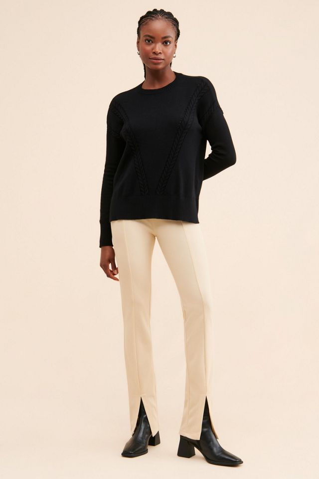 Laundry by Shelli Segal High Low Cable Knit Sweater #3
