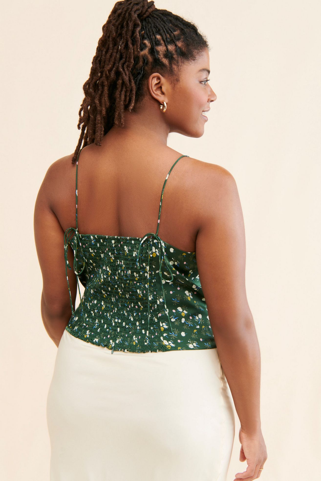 Kourt Genevieve Satin Corset Top