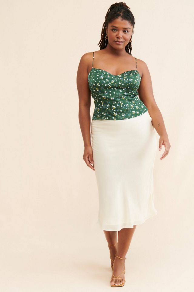 Kourt Genevieve Satin Corset Top #3
