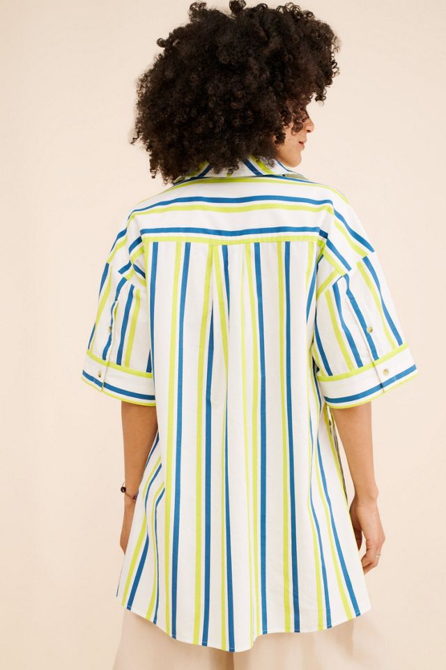 The Boxy Striped Button Down #1